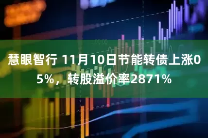 慧眼智行 11月10日节能转债上涨05%，转股溢价率2871%